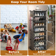 6-Tier 2-Row Shoe Rack Organizer