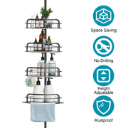 Rust-Resistant Corner Shower Caddy