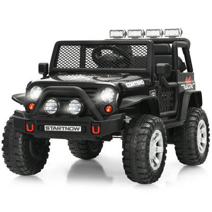 12V Kids Electric Ride On Truck with Remote Control and Operation Lever