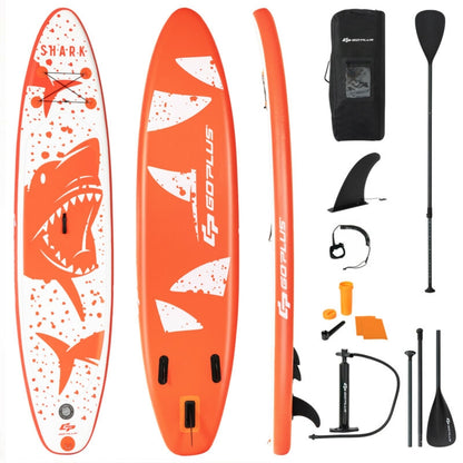Inflatable Stand Up Paddle Board with Backpack Aluminum Paddle Pump-M - M