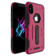 Rugged Phone Case for iPhone X Drop-protection Phone Case with Kickstand Heavy Duty Dual Layers Phone Protective Cover