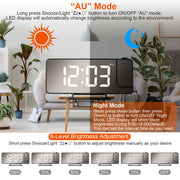 Projection Alarm Clock LED Digital Alarm Clock with Dual Alarms Snooze Function