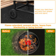 60x39in Under Grill Mat Folding Oil Absorbent Reusable Water Resistant Mat