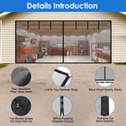 16x7FT Magnetic Garage Door Screen