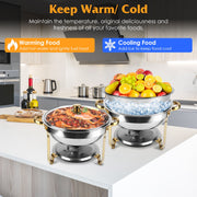 Buffet Server Set, 4.76QT Stainless Steel