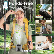 Portable Belt Fan 10000mAh, 5 Speeds