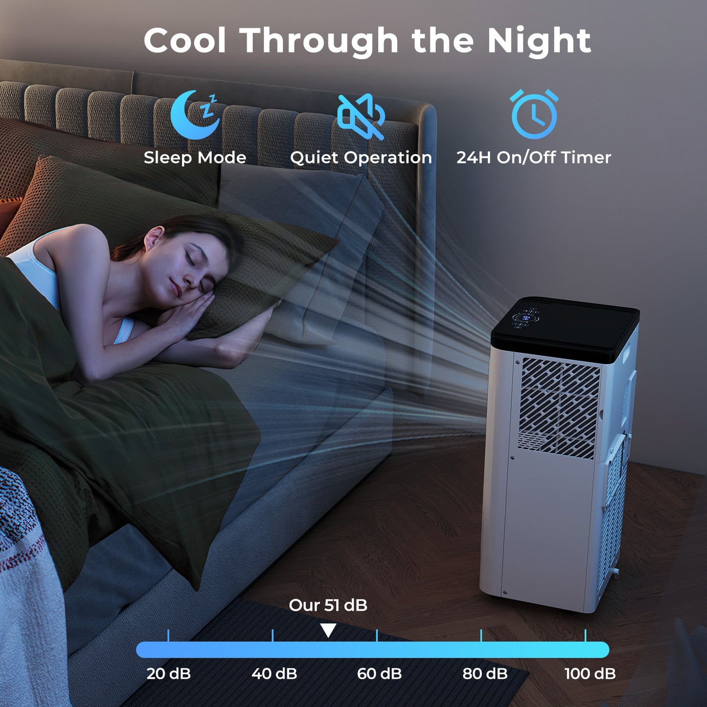 10000 BTU Portable Air Conditioner with Remote Control