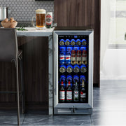 15Inches Beverage Fridge, 100-Can Capacity