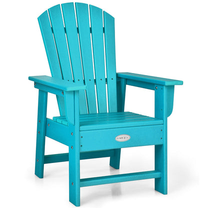 Patio Kids' Adirondack Chair with Ergonomic Backrest-Blue - Turquoise