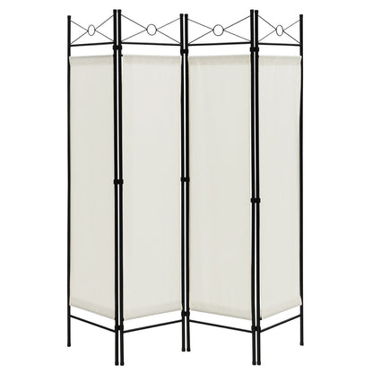 6 Feet 4-Panel Folding Freestanding Room Divider-White