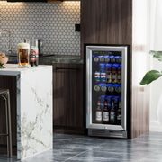 15Inches Beverage Fridge, 100-Can Capacity