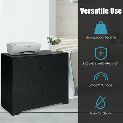 2-Drawer Lateral File Cabinet with Adjustable Bars for Home and Office