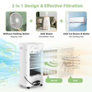 4-in-1 Portable Air Cooler with Timer & 3 Modes