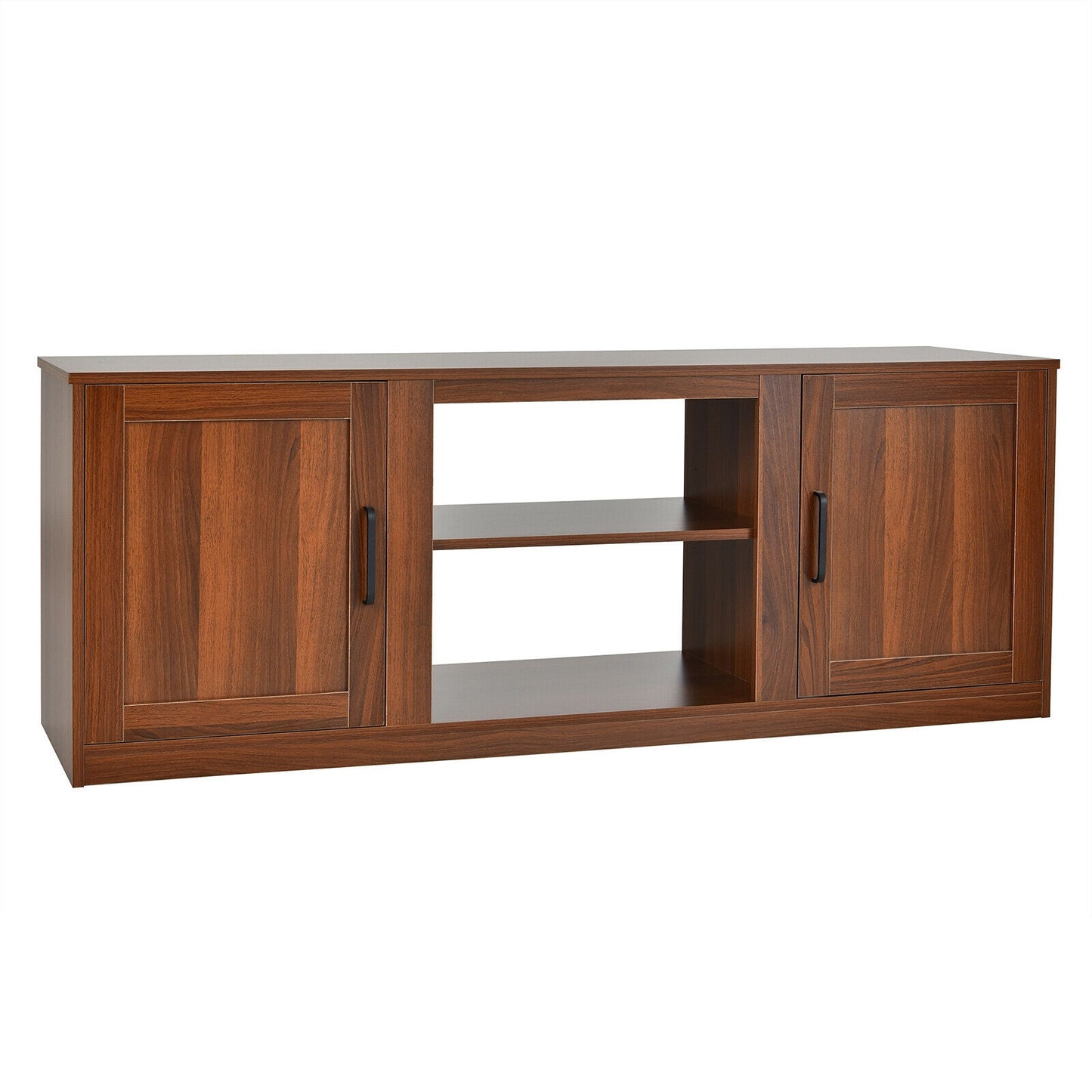 TV Stand with Double Barn Doors for TVs up to 65 Inch