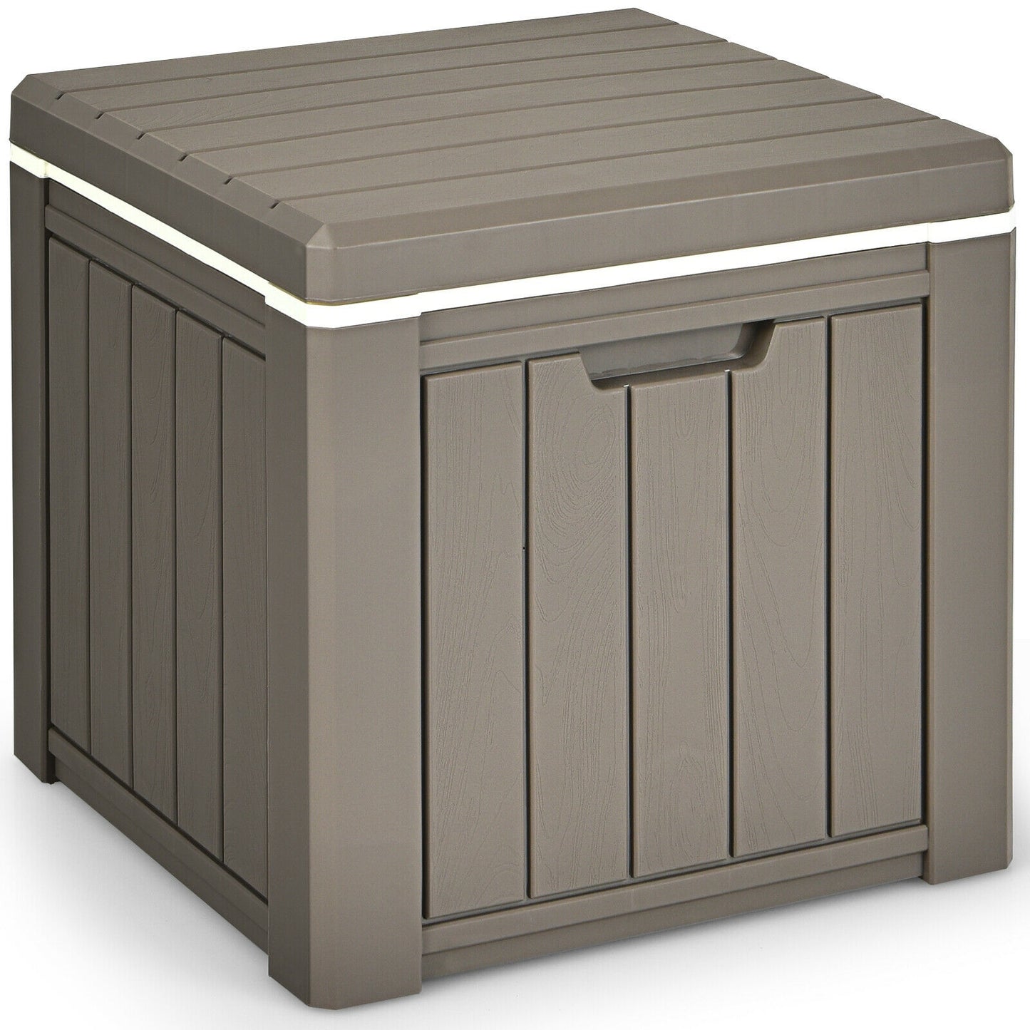 10 4-in-1 Gallon Storage Cooler for Picnic and Outdoor Activities-Brown - Brown