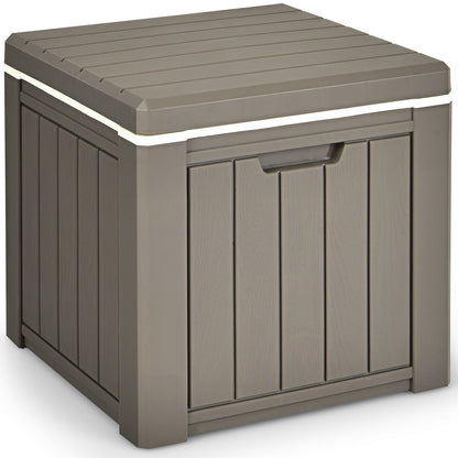 10 4-in-1 Gallon Storage Cooler for Picnic and Outdoor Activities-Brown - Brown
