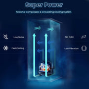 15Inches Beverage Fridge, 100-Can Capacity