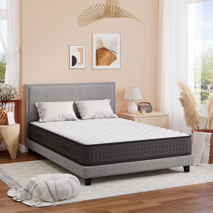 8 Inch Breathable Memory Foam Bed Mattress Medium Firm for Pressure Relieve-Full Size