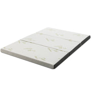 Portable Tri-fold Memory Foam Floor Mattress Topper Portable with Carrying Bag