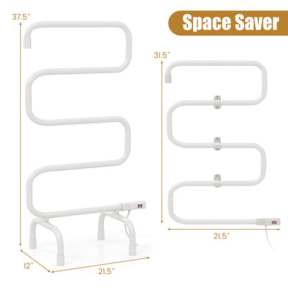 100W Electric Towel Warmer Drying Rack