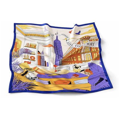 Mulberry Silk Square Scarf 29.5" Earthly Homeland Design