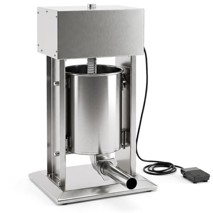 10L Electric Sausage Stuffer with 4 Tubes & Foot Pedal