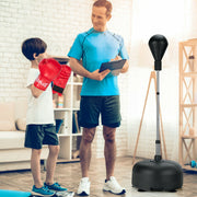 Adjustable Freestanding Punching Bag with Boxing Gloves