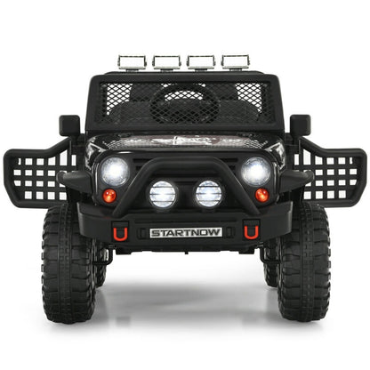 12V Kids Electric Ride On Truck with Remote Control and Operation Lever