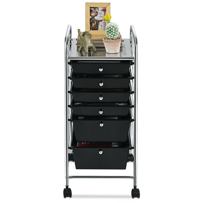 6 Drawers Rolling Storage Cart Organizer