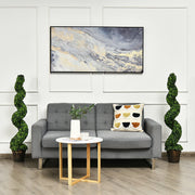 2 Pack 4 Feet Artificial Spiral Boxwood Topiary Indoor Outdoor Decor