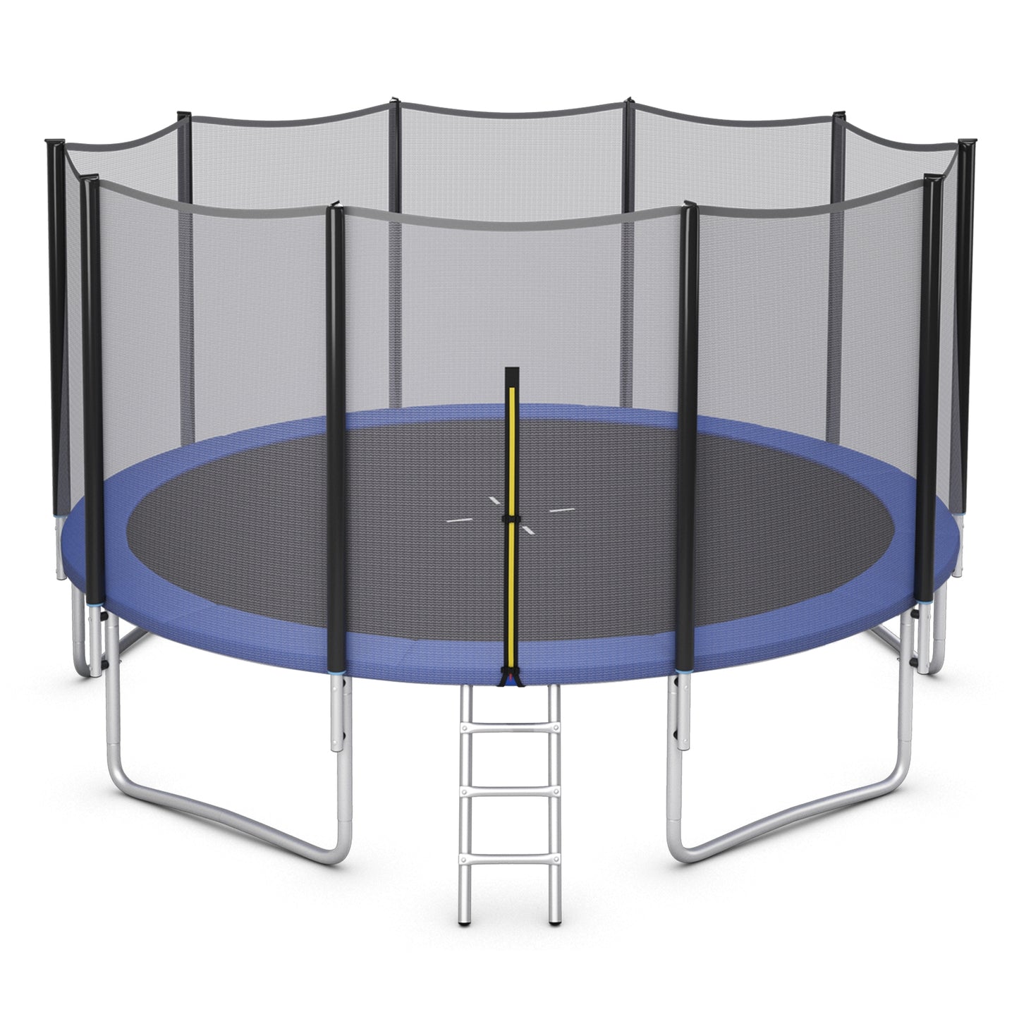 8/10/12/14/15/16Feet Outdoor Trampoline Bounce Combo with Safety Closure Net Ladder-15 ft - 15 Ft