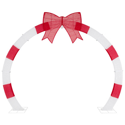 10.4 Feet Christmas Archway with Large Bow and LED Lights