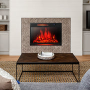 28" Electric Fireplace with Remote