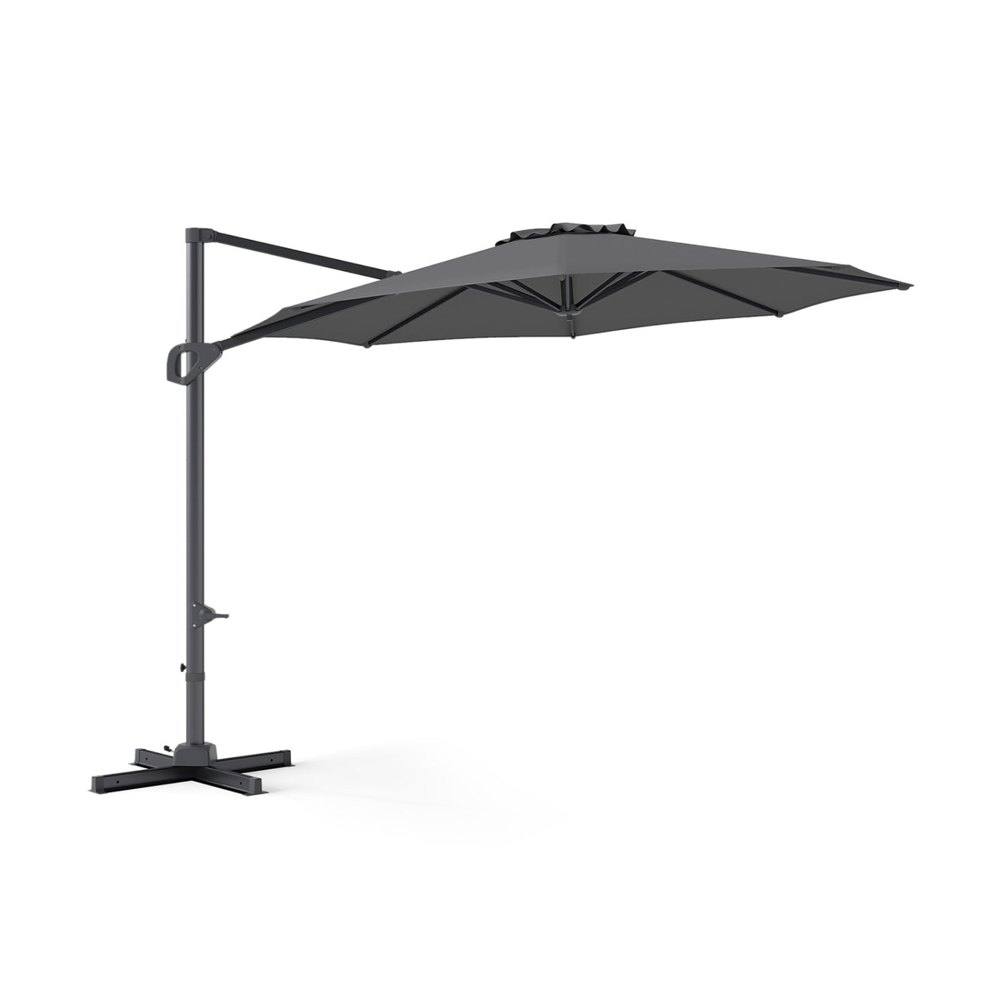 10 Feet Patio Cantilever Umbrella with Easy Tilt Adjustment