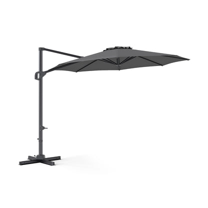 10 Feet Patio Cantilever Umbrella with Easy Tilt Adjustment