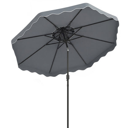 10 Ft Patio Umbrella with Push Button Tilt and Crank