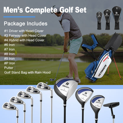 Men’s Profile Complete Golf Club Package Set Includes 10 Pieces