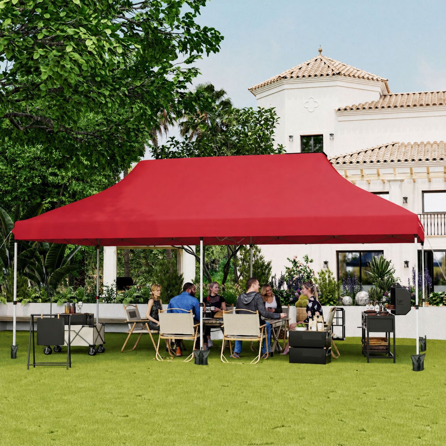 Pop Up Canopy Tent 10x20 FT with Carry Bag