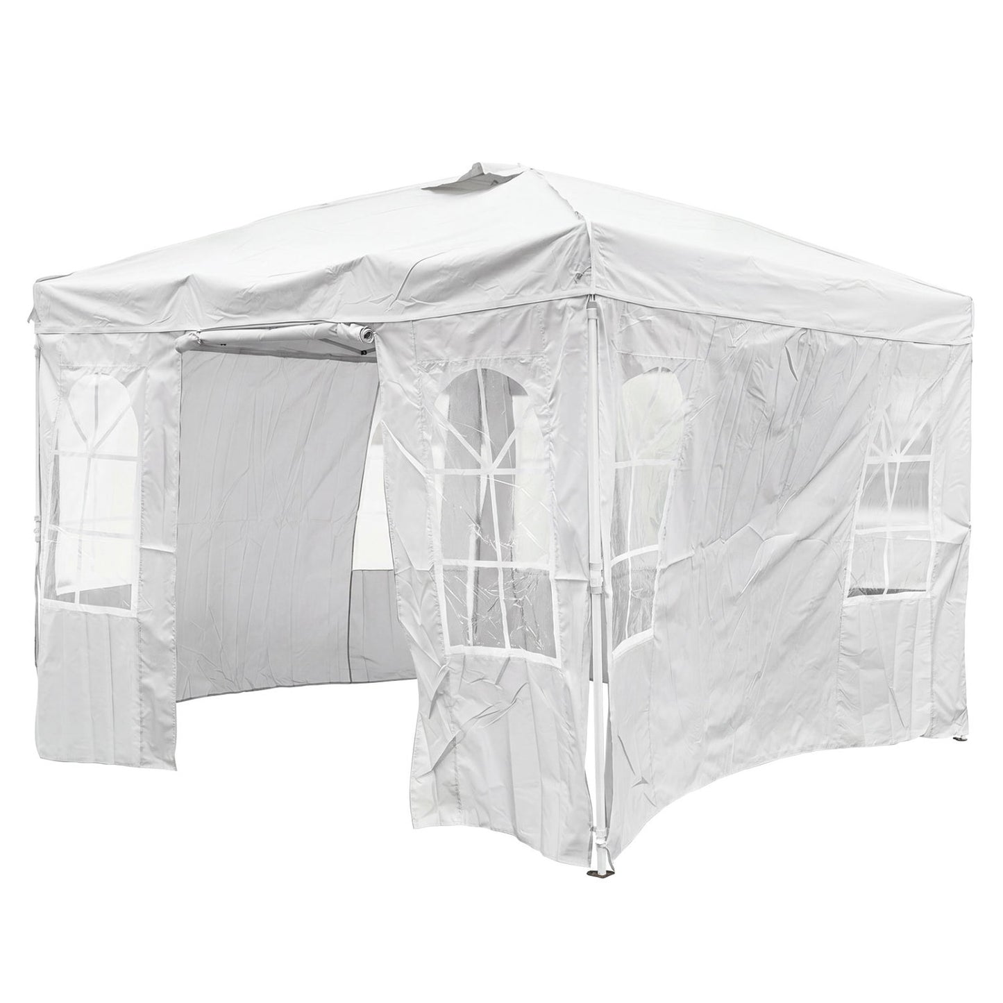 10x10 Pop Up Canopy Tent with Sidewalls & Adjustable Height