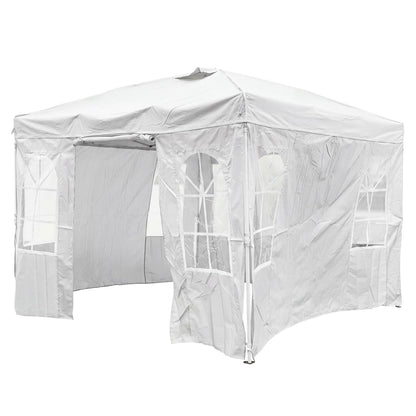 10x10 Pop Up Canopy Tent with Sidewalls & Adjustable Height