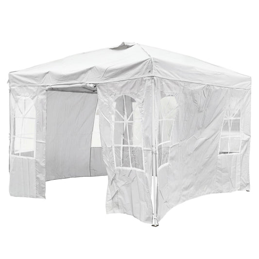 10x10 Pop Up Canopy Tent with Sidewalls & Adjustable Height