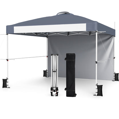 10x10 Pop-Up Canopy Tent with Roller Bag and Adjustable Height