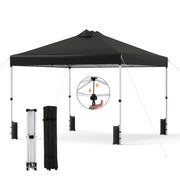 10 x 10 Feet Outdoor Commercial Pop up Canopy Tent-Black