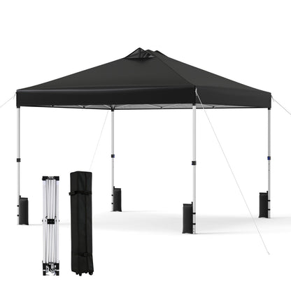 10 x 10 Feet Outdoor Commercial Pop up Canopy Tent-Black
