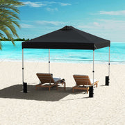 10 x 10 Feet Outdoor Commercial Pop up Canopy Tent-Black