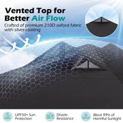 10 x 10 Feet Outdoor Commercial Pop up Canopy Tent-Black