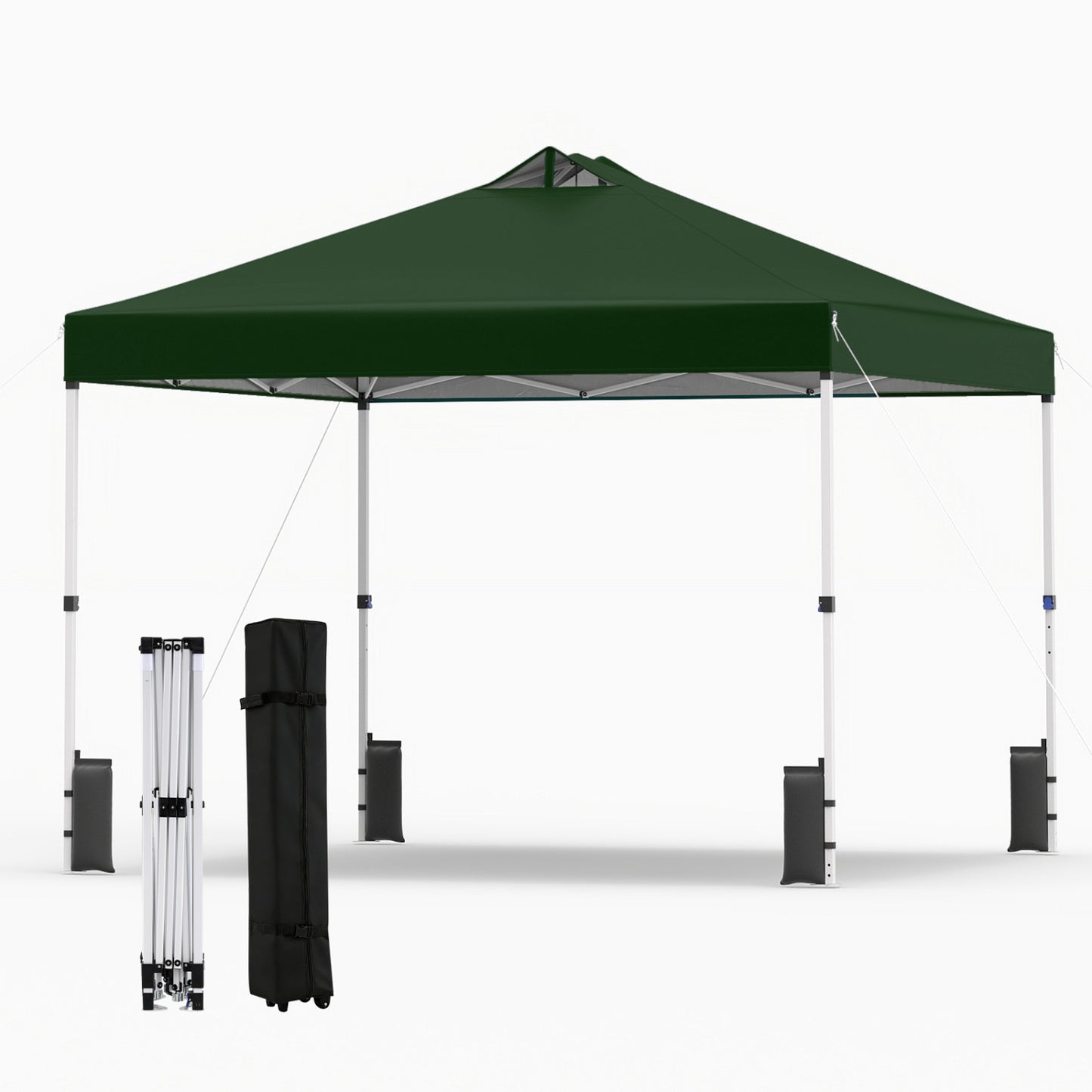 10 x 10 Feet Outdoor Commercial Pop up Canopy Tent-Green
