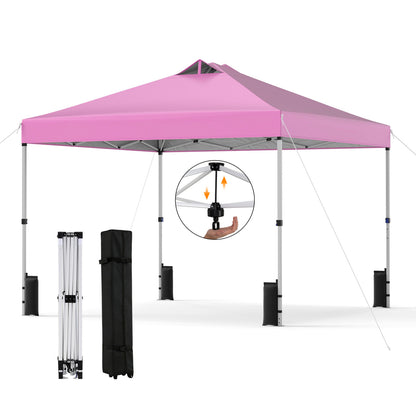 10 x 10 Feet Outdoor Commercial Pop up Canopy Tent-Pink