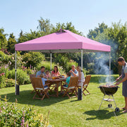 10 x 10 Feet Outdoor Commercial Pop up Canopy Tent-Pink