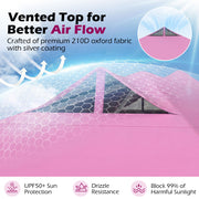 10 x 10 Feet Outdoor Commercial Pop up Canopy Tent-Pink